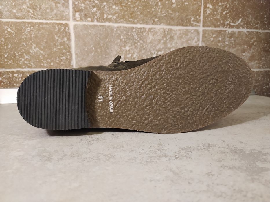 Ghete piele întoarsă maro