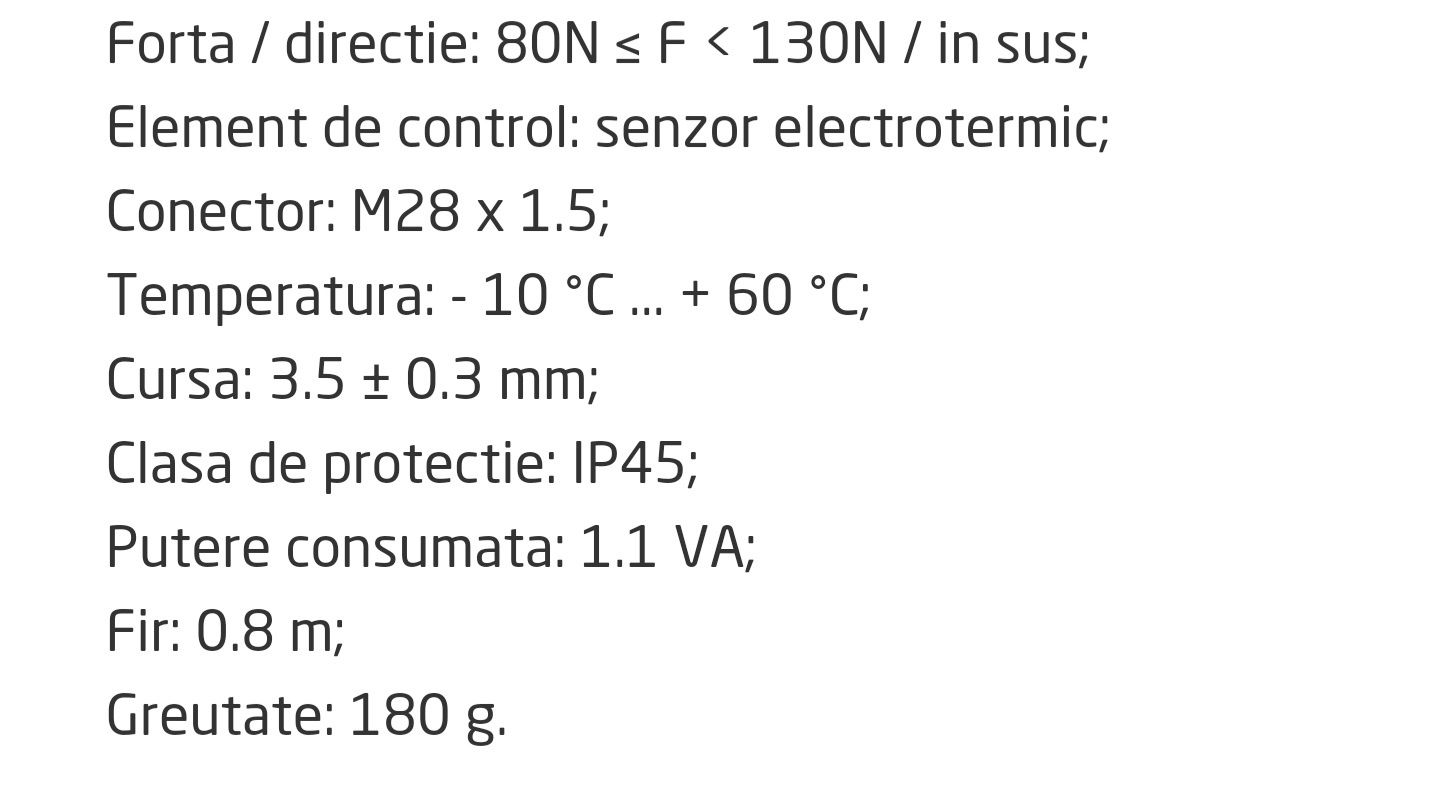 Actuator termoelectric incalzire pardoseala 4 buc