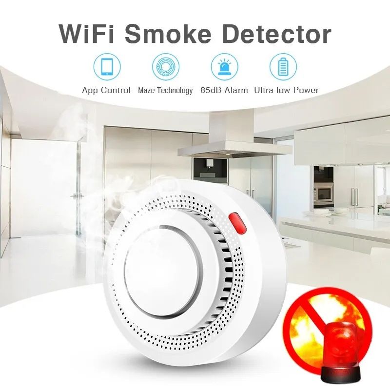 Detector fum Smart, WiFi, Tuya , Smart Life