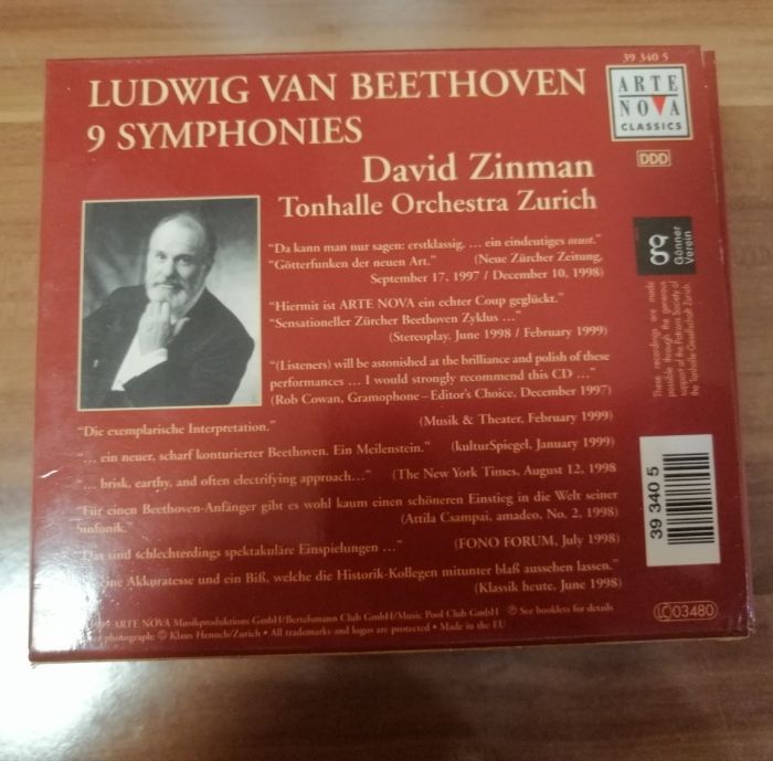 CD Beethoven 9 Simphonies