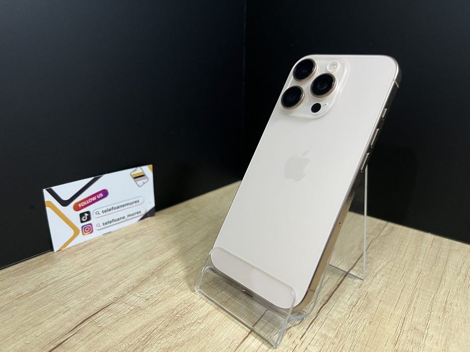 Iphone 16 Pro 128Gb Desert Titanium Second-Hand Bun 3 ani garanție, Te