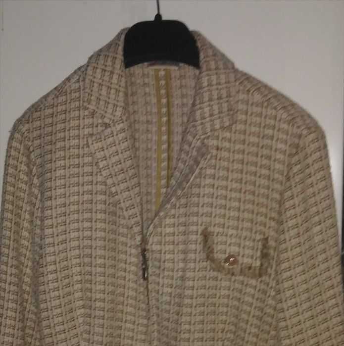Pardesiu / Haina / Sacou de la Sisley, din tricot de lana