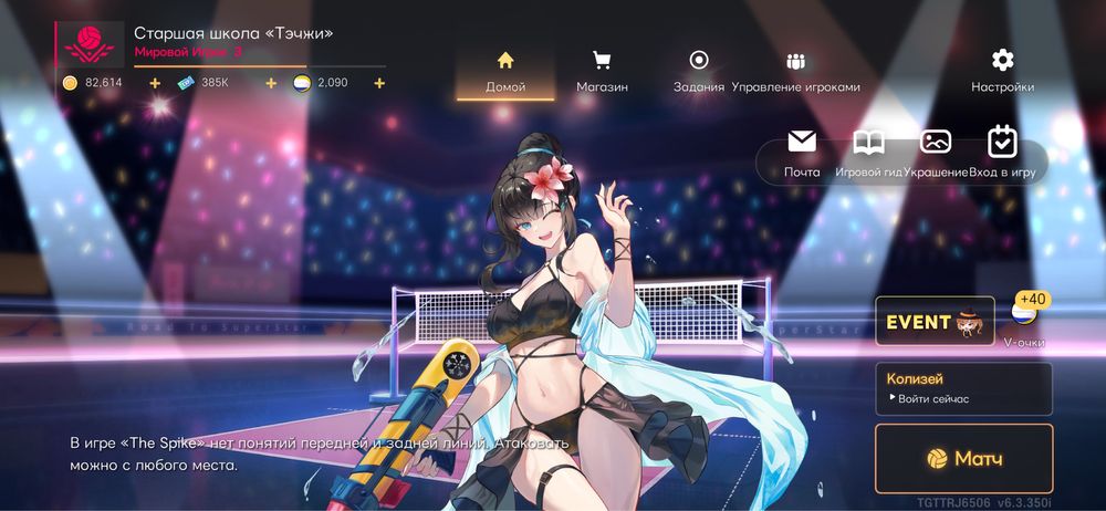 The spike Volleyball