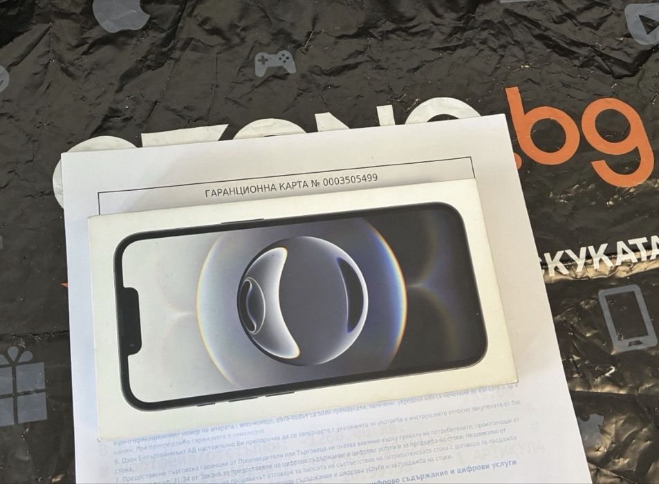 ***ЗАПЕЧАТАН 128GB iPhone 16e Ozone Гаранция 2027 Black Черен / 16 e