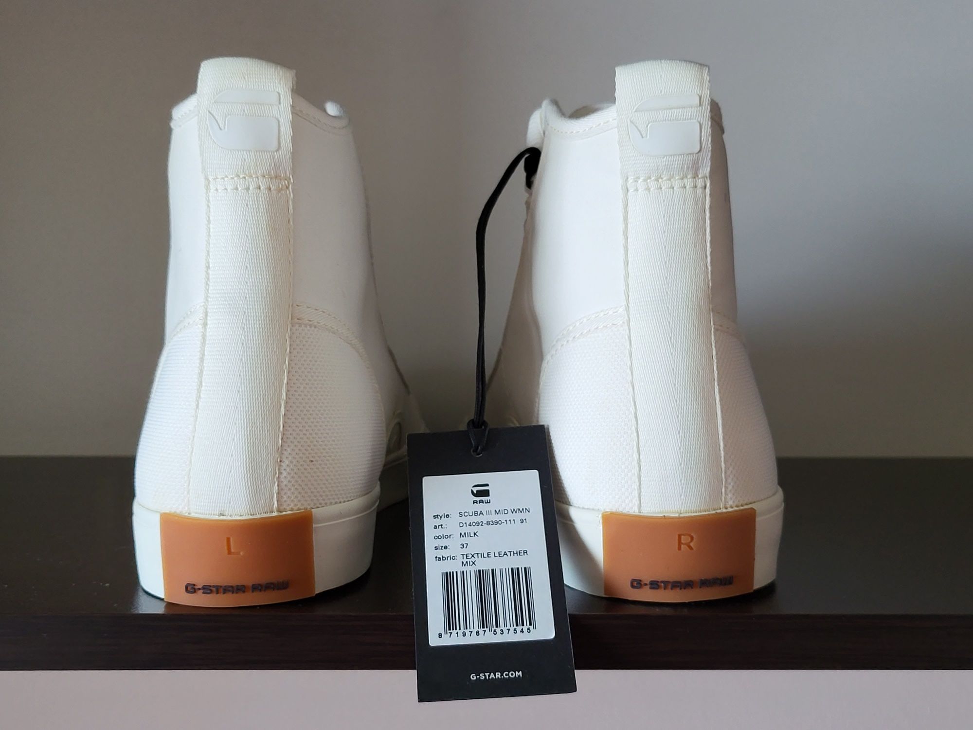G star Raw Scuba III Mid 37н 23.5см Стелка Нови