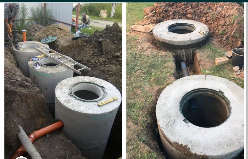 Копка траншей, септик под ключ, туалет, земляные работы, бассейн