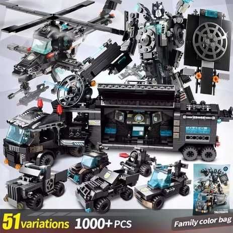 Joc constructii tip Lego cu 815 piese City Swatt cu 6 figurine