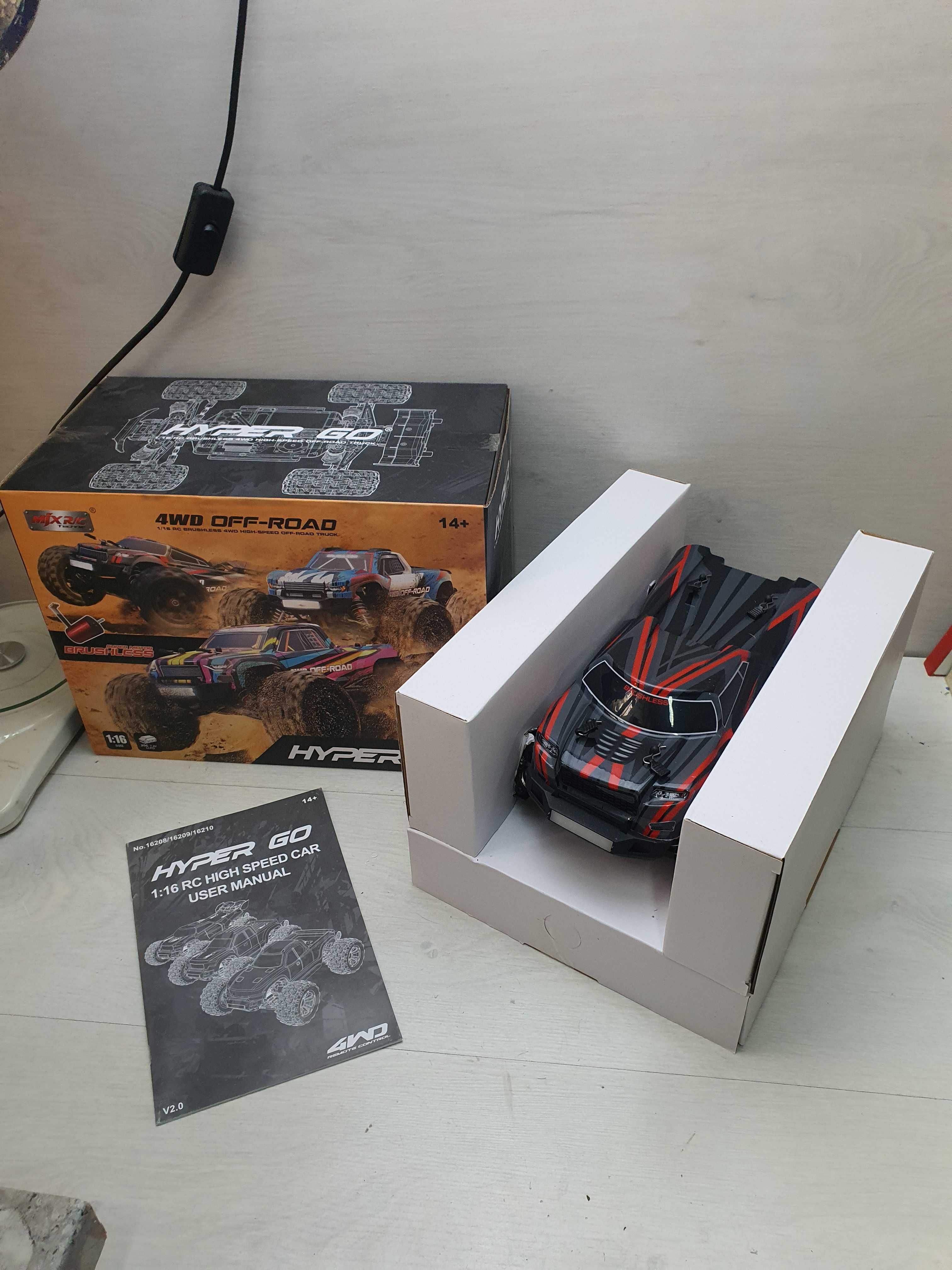 RC Количка MJX Hyper Go 16210 70KM/H Brushless RC Car Offroad Пикап