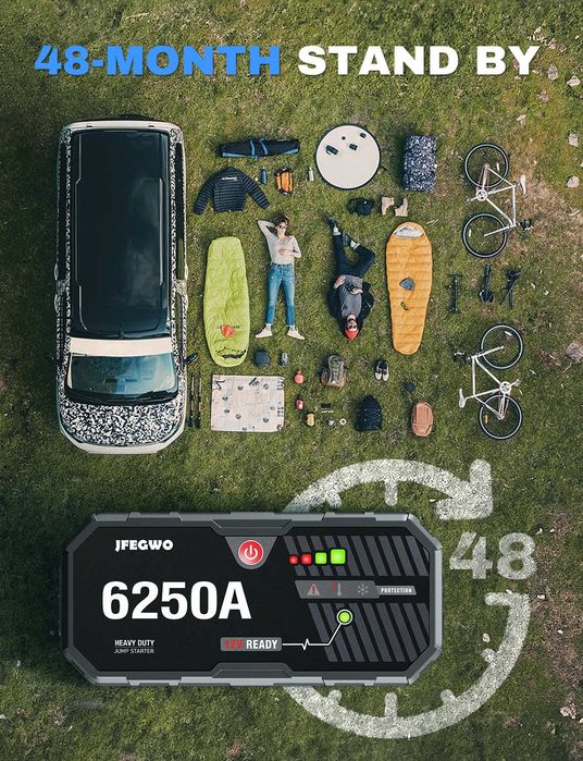 ГОЛЯМ Jump starter  за директно стартиране на автомобил стартерно устр