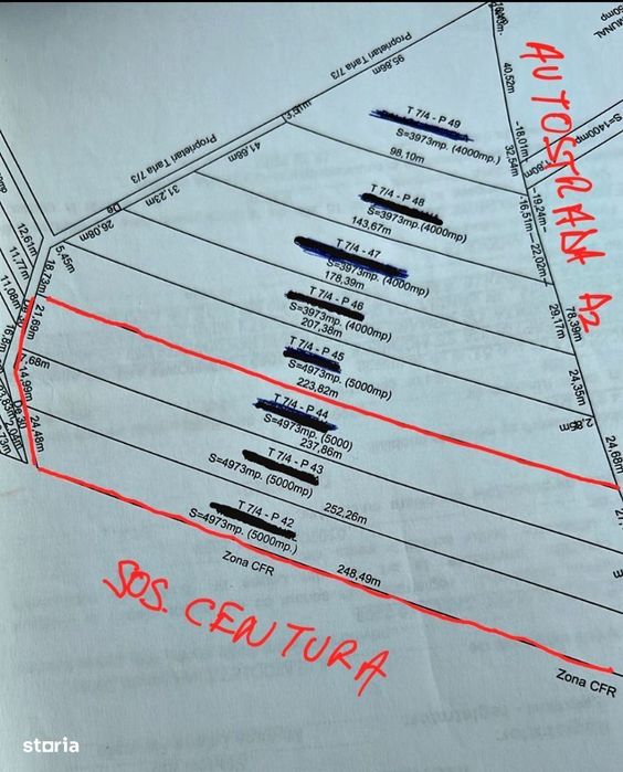 Catelu/ Ilfov/ Teren Autostrada A2 -Pod Centura 15.000 mp