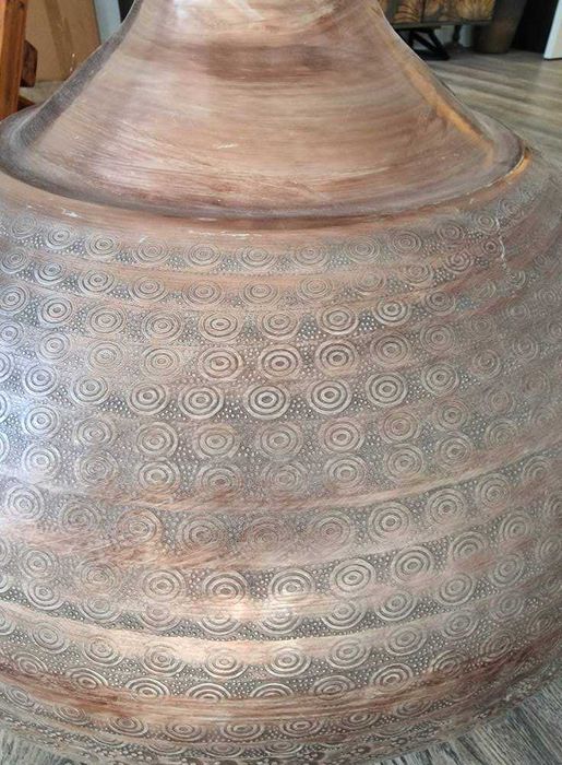 Vas decor metalic, vază dimensiuni mari