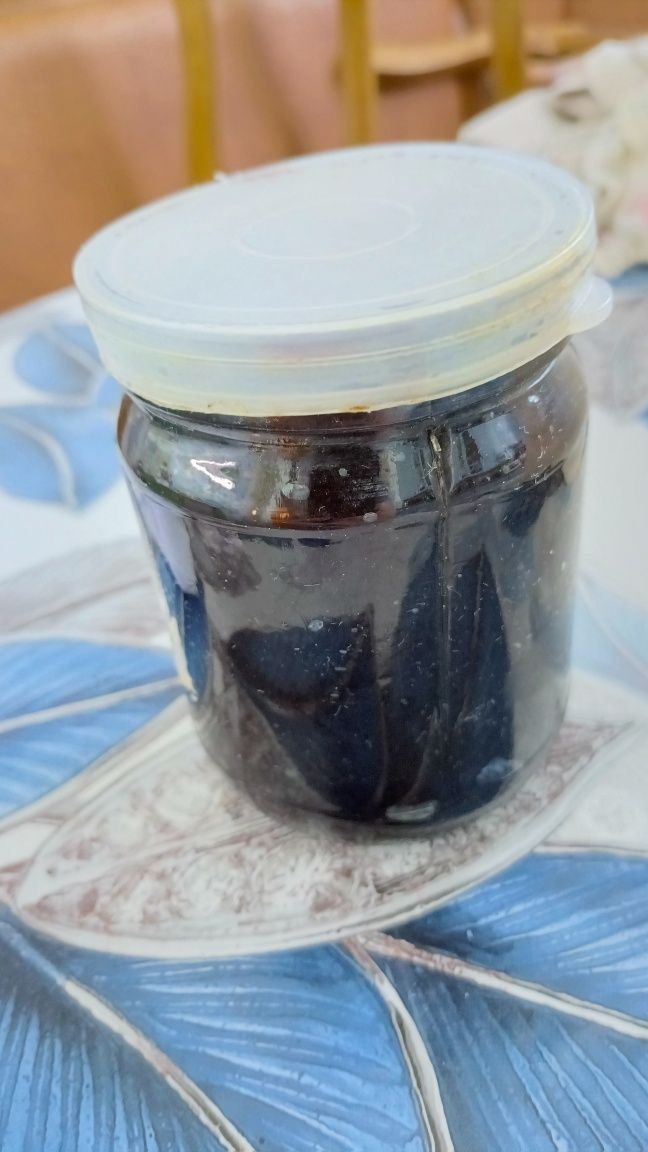 Протертая вишня с сахаром