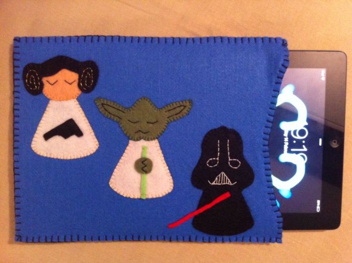 Husa protectie Ipad, model Star Wars, produs handmade.