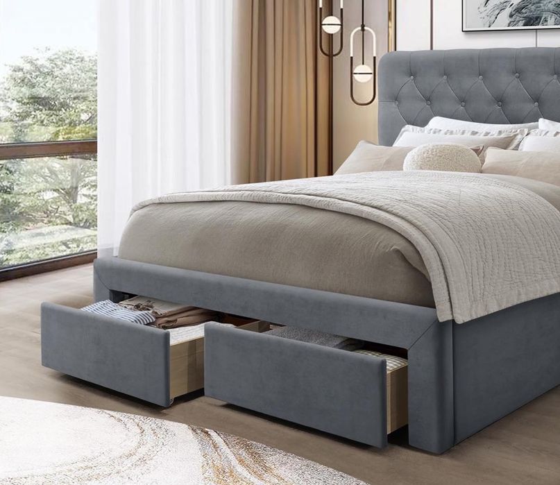 Тапицирано легло Marisol Сиво