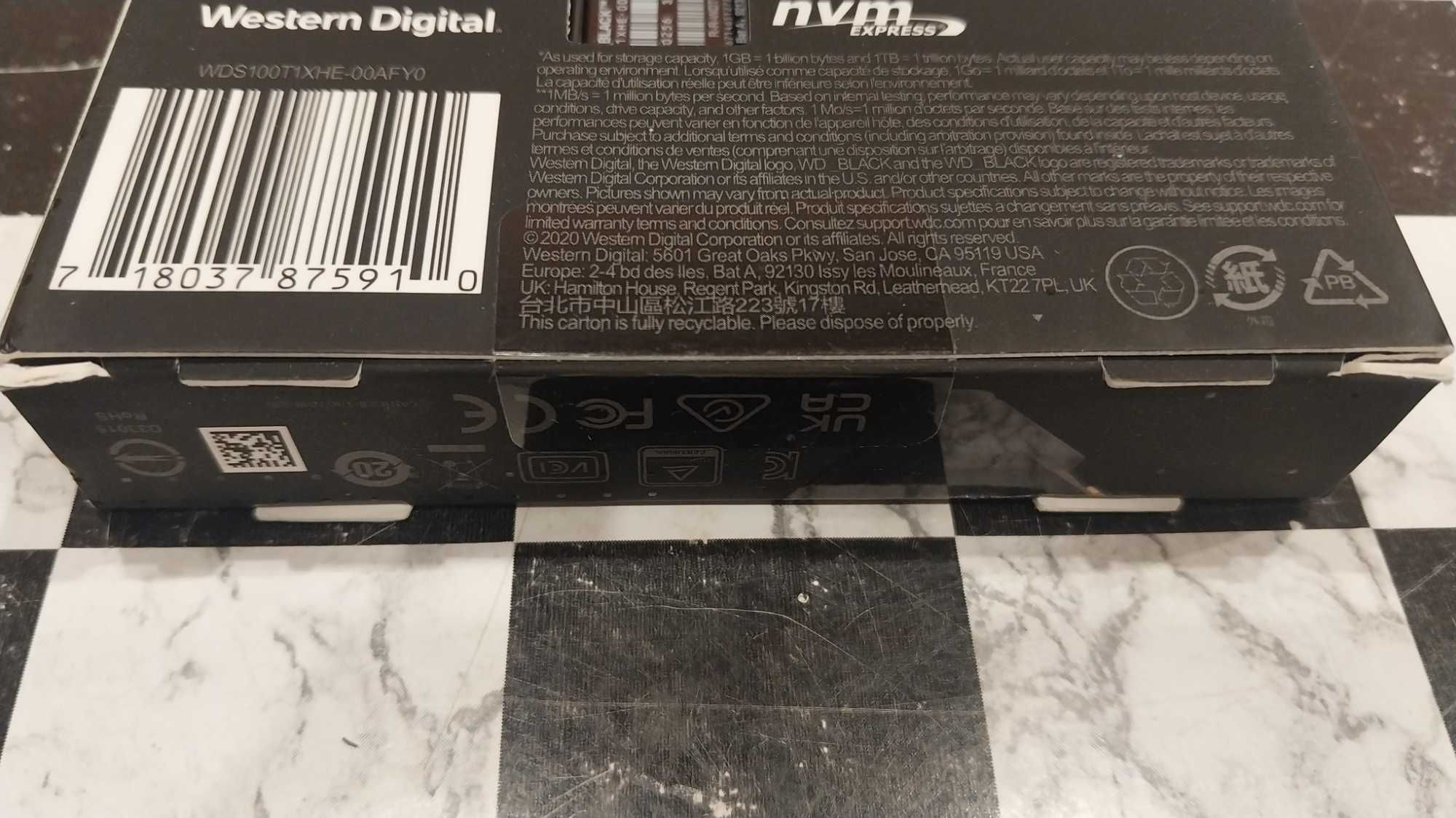 Новый SSD NVMe M.2 Western Digital WD_BLACK SN850 1TB с Радиатором.