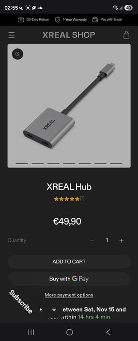 AR очила Xreal one Pro