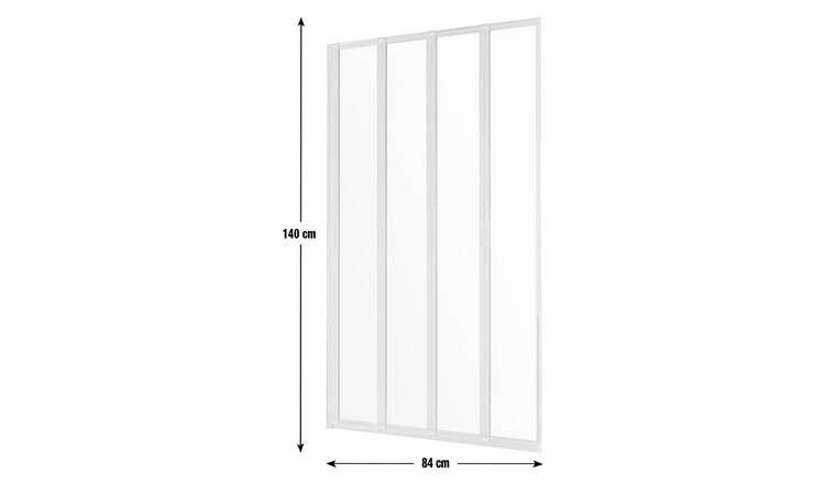 Paravan de duș pliabil pentru baie Argos Home 1400x840mm