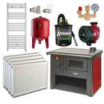Pachet Termosoba pe lemn Termax Culina, 12.05 kW, cuptor, 80 m²