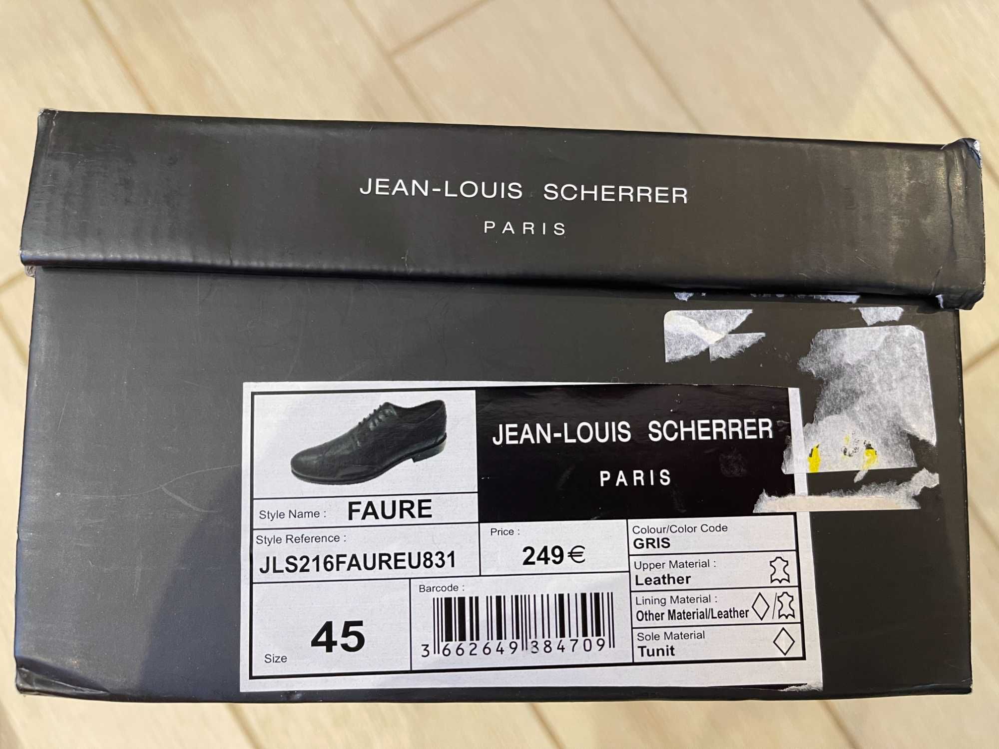 Pantofi bărbati de lux, piele Jean Louis Scherrer masura 45 (sunt noi)