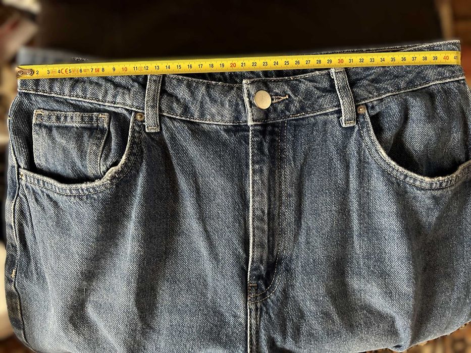 blugi V by Very, unisex, largi, trapez, albastru