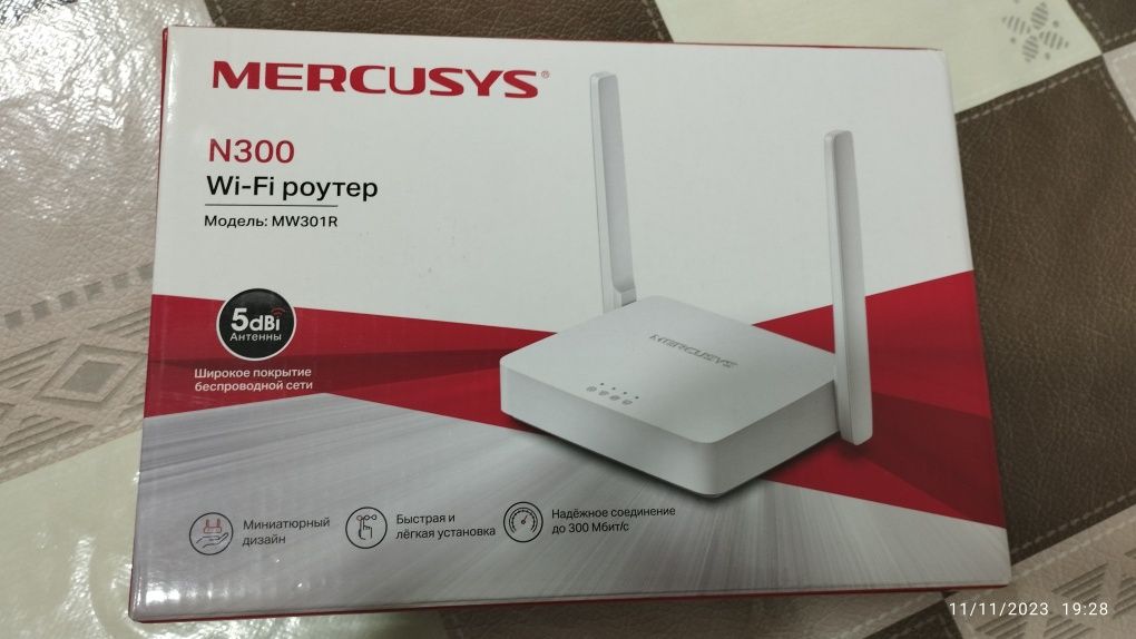 Wi fi router Mercusys ideal yangi