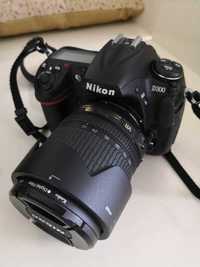 Nikon D300 + Nikon 18-105mm VR cu filtru + card CF
