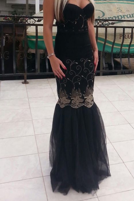 rochie neagra evenimente XS/S deosebita