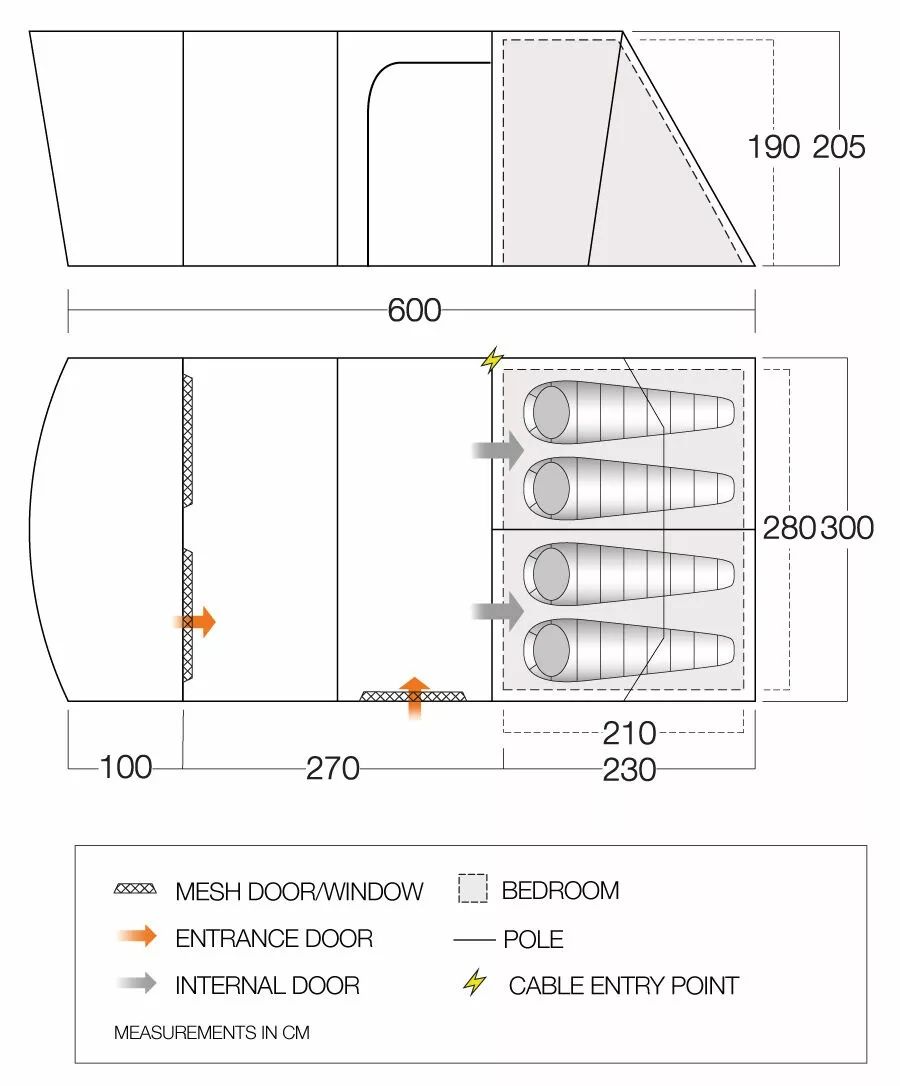 Къмпинг палатка Vango Aether 450 xl