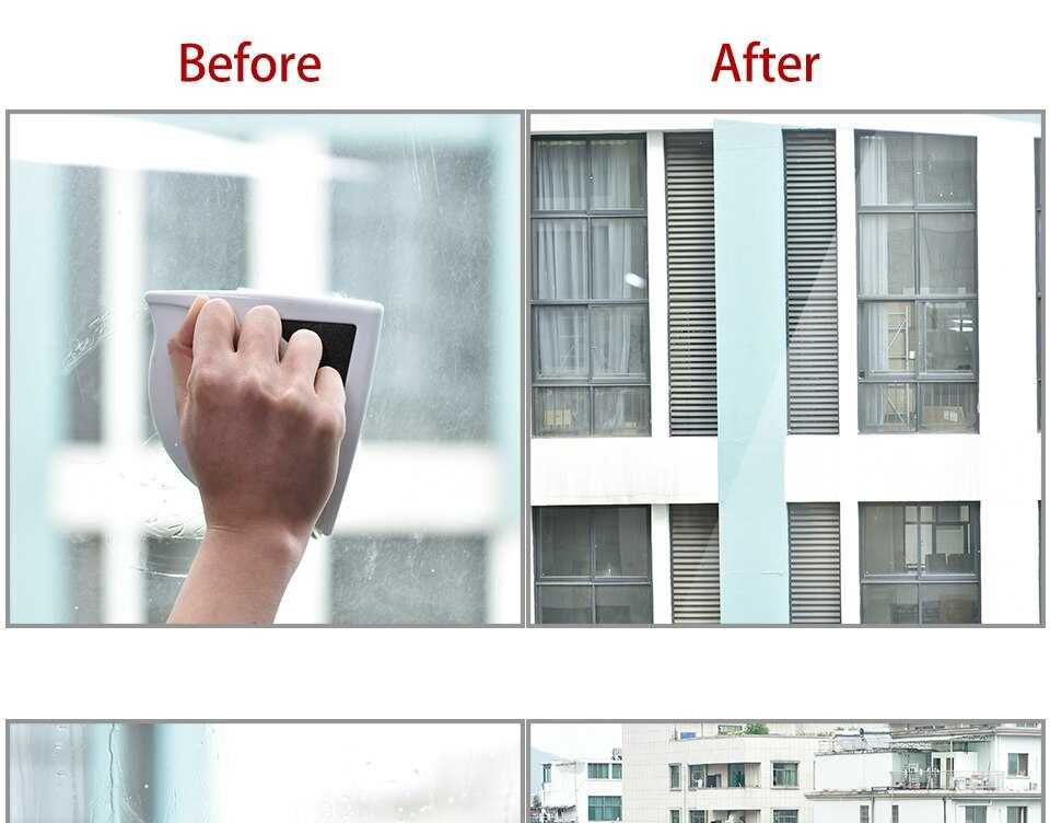 Магнитен уред за двустранно почистване на прозорци