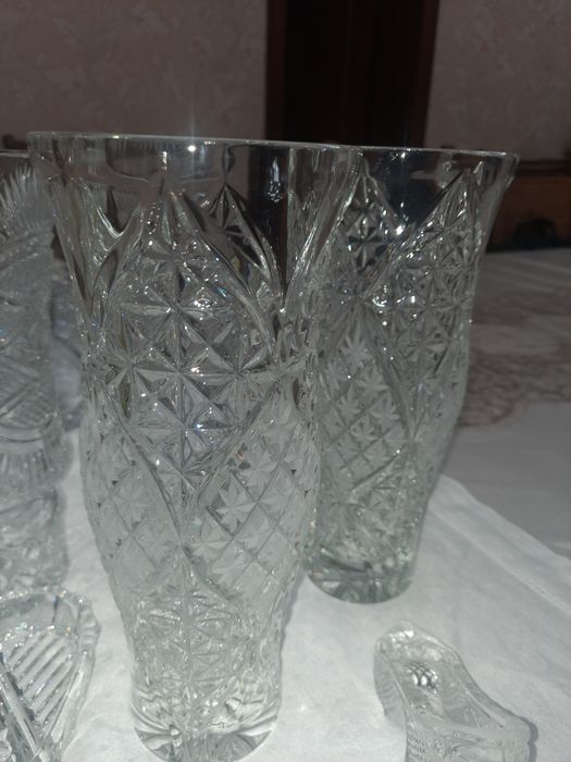 АСЛ Хрусталла сотилади хаммаси хакикий тоза хрусталь 24%ли КВАРЦ