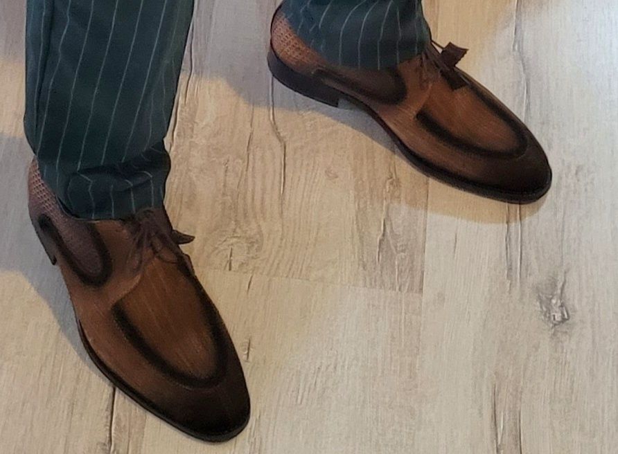 Pantofi eleganti piele naturala maro deschis cafeniu