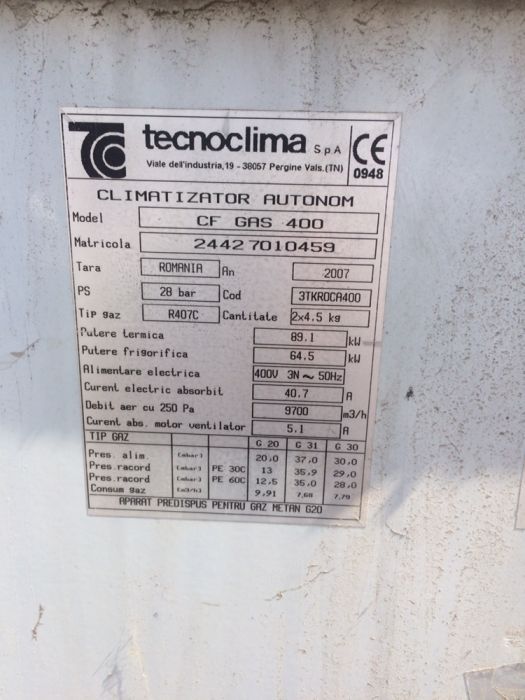 aer conditionat ruftop