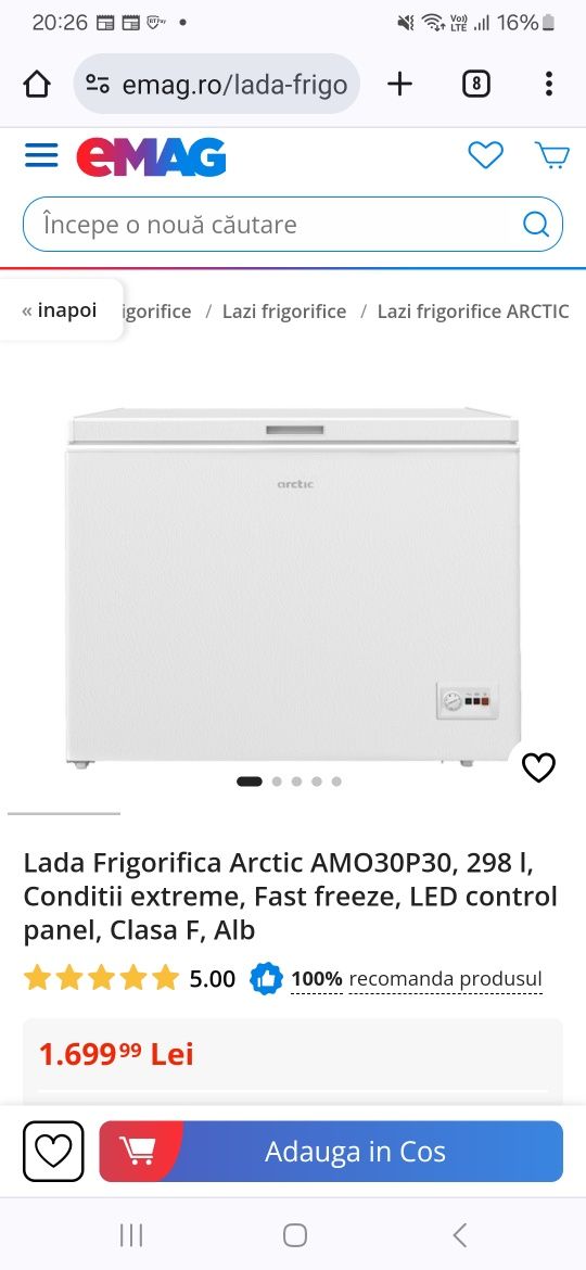 Lada frigorifica arctic