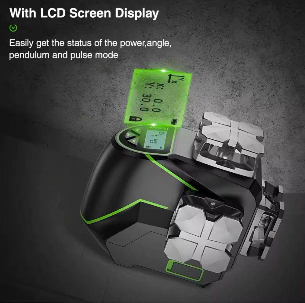 3 D Лазерен нивелир Huepar S03CG ! Зелен лъч ! Bluetooth