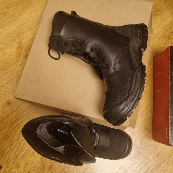 Cizme de lucru cu bombeu, piele, nr 42