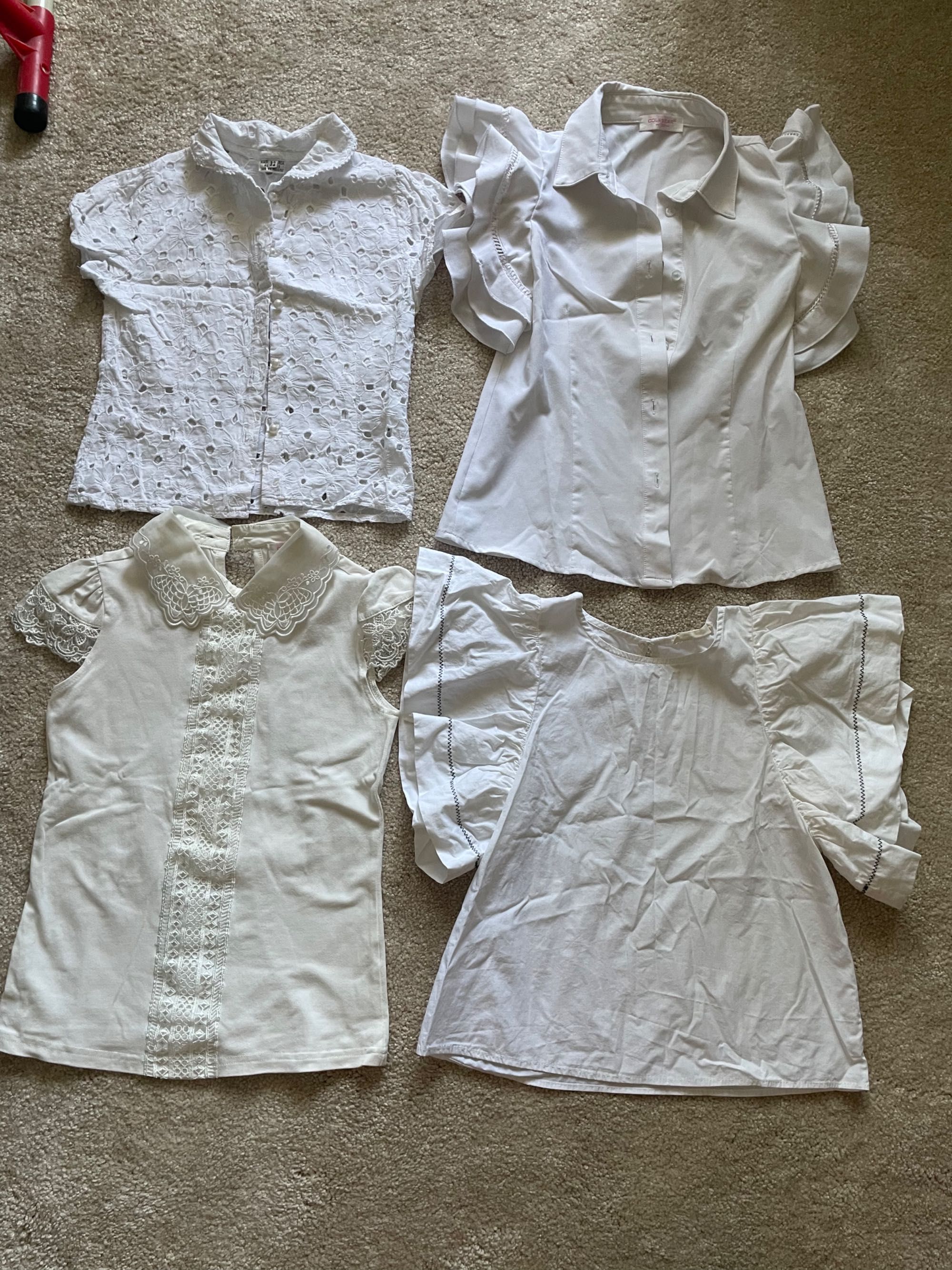 Продам школьные блузки на девочку (130-138 см)