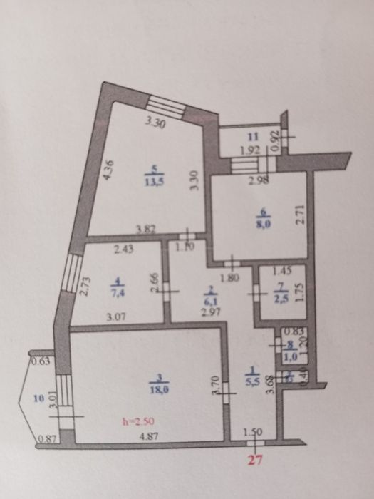 Продам 3-х комн.кв районе Универмаг