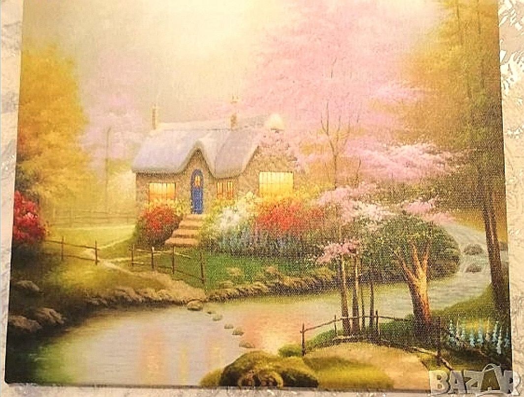 Картина Къщата с подрамка
