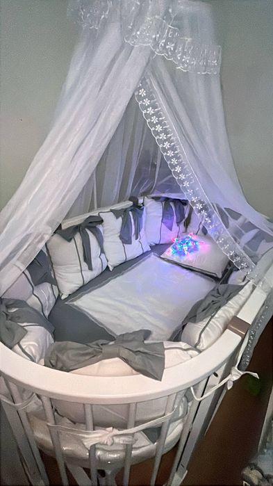 Детская кровать люлька 3в1