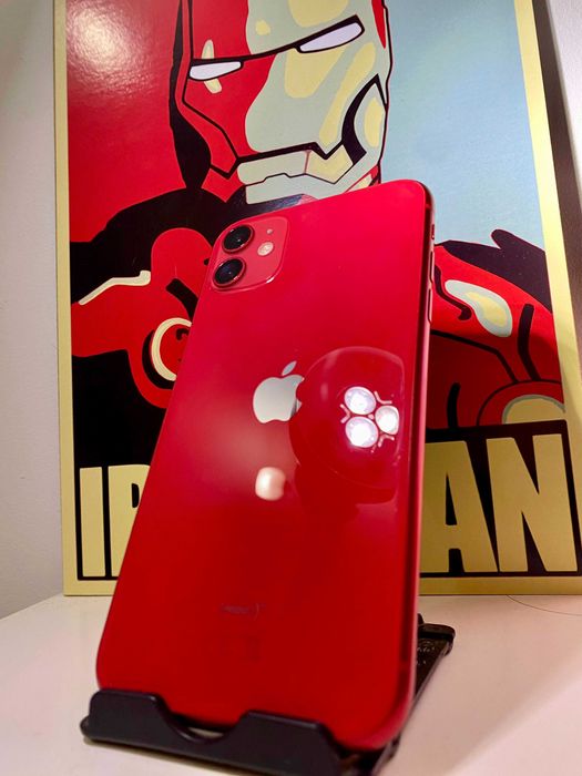 Iphone 11 червен цвят Product Red  128GB