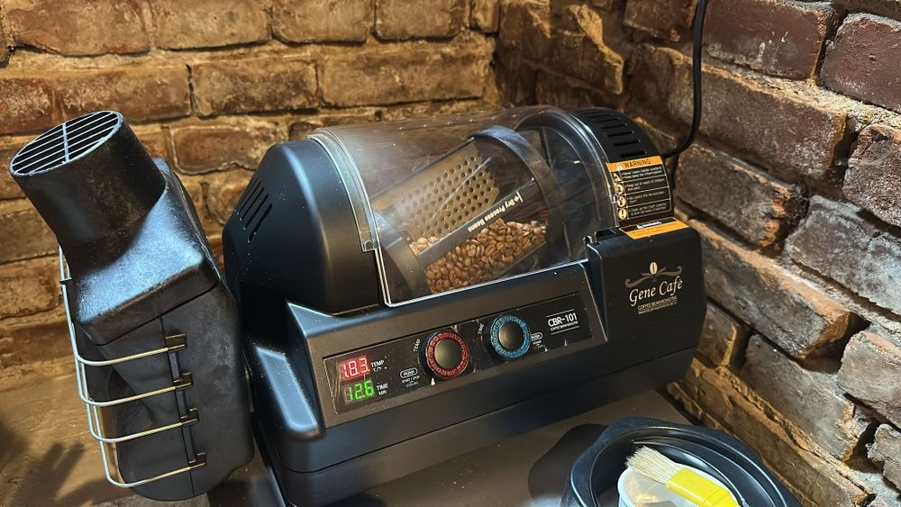 Prajitor cafea 250g + racitor/ventilator boabe cafea