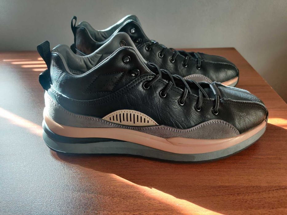 Кожени мъжки зимни обувки