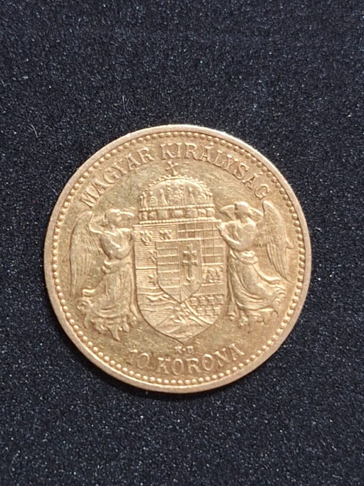 Vând Monedă aur - 10 Korona Ferenc Jozsef 1900, 3.38 grame