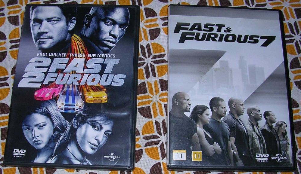2 DVD диска филми оригинални Бързи и яростни