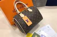 Geanta Louis Vuitton Speedy new model import Franța, saculet, etichetă