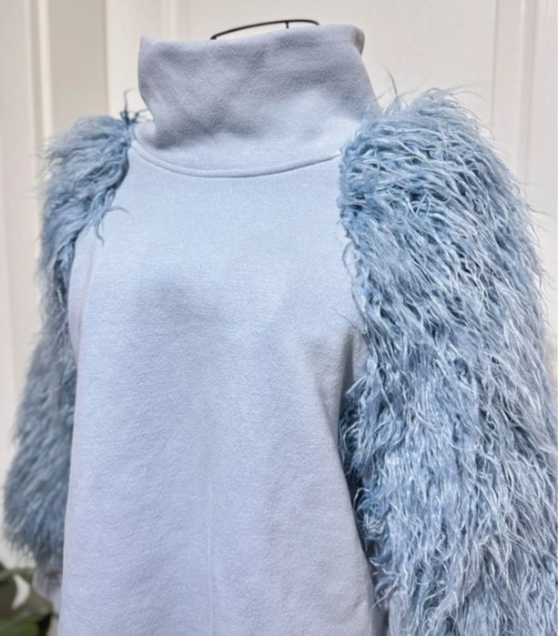 Bluza Hanorac United Colors of Benetton cu maneci bufante