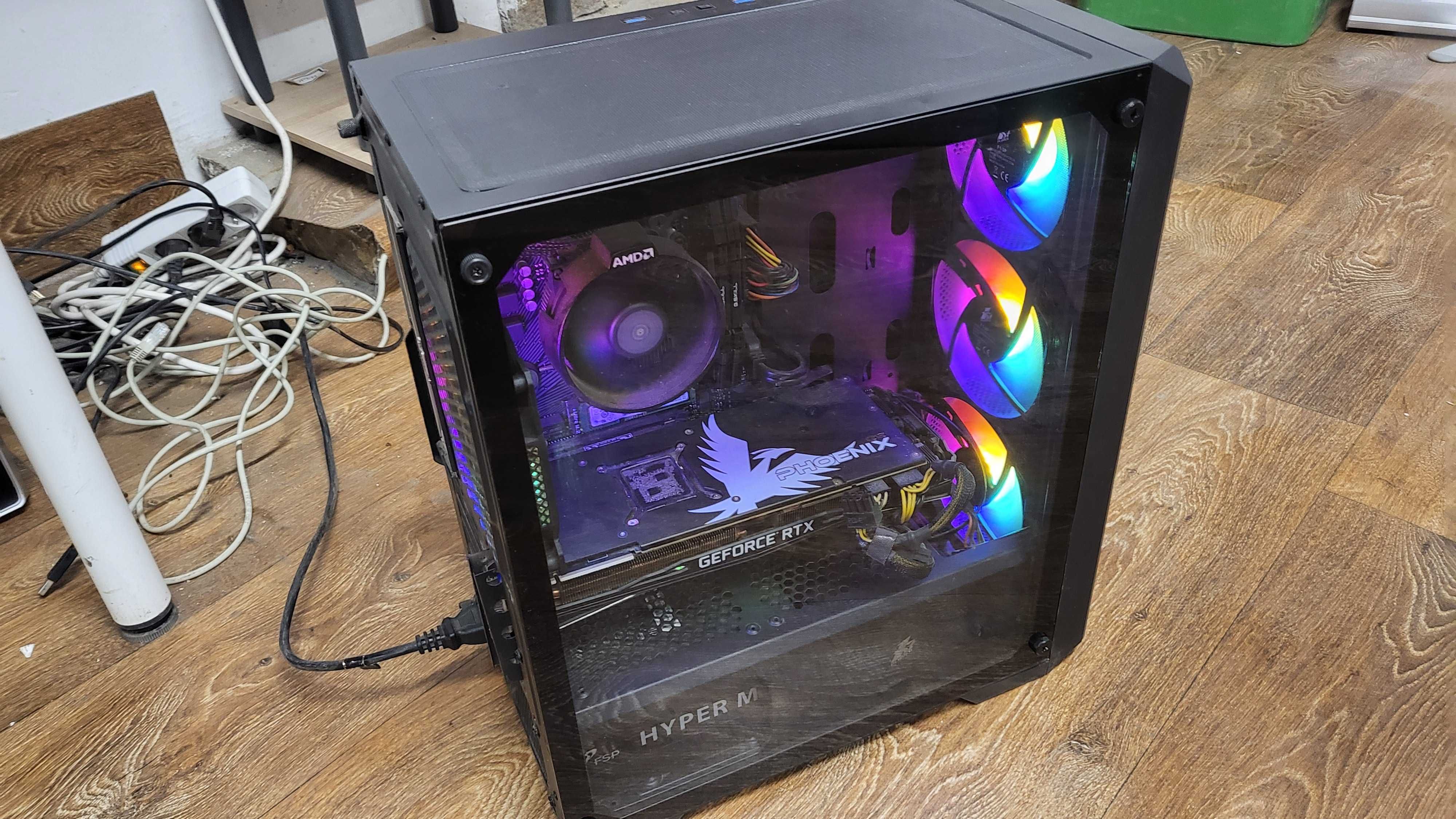 Геймърски PC • Ryzen 5 5500 • RTX 2080 8 GB • 32 GB RAM • 500 GB
