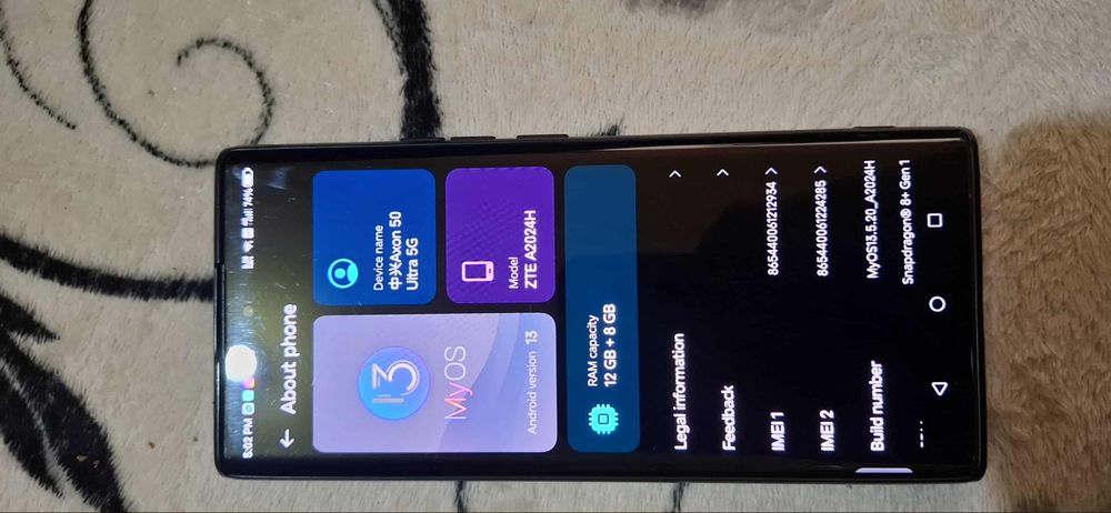 Zte Axon Ultra 5G 512GB