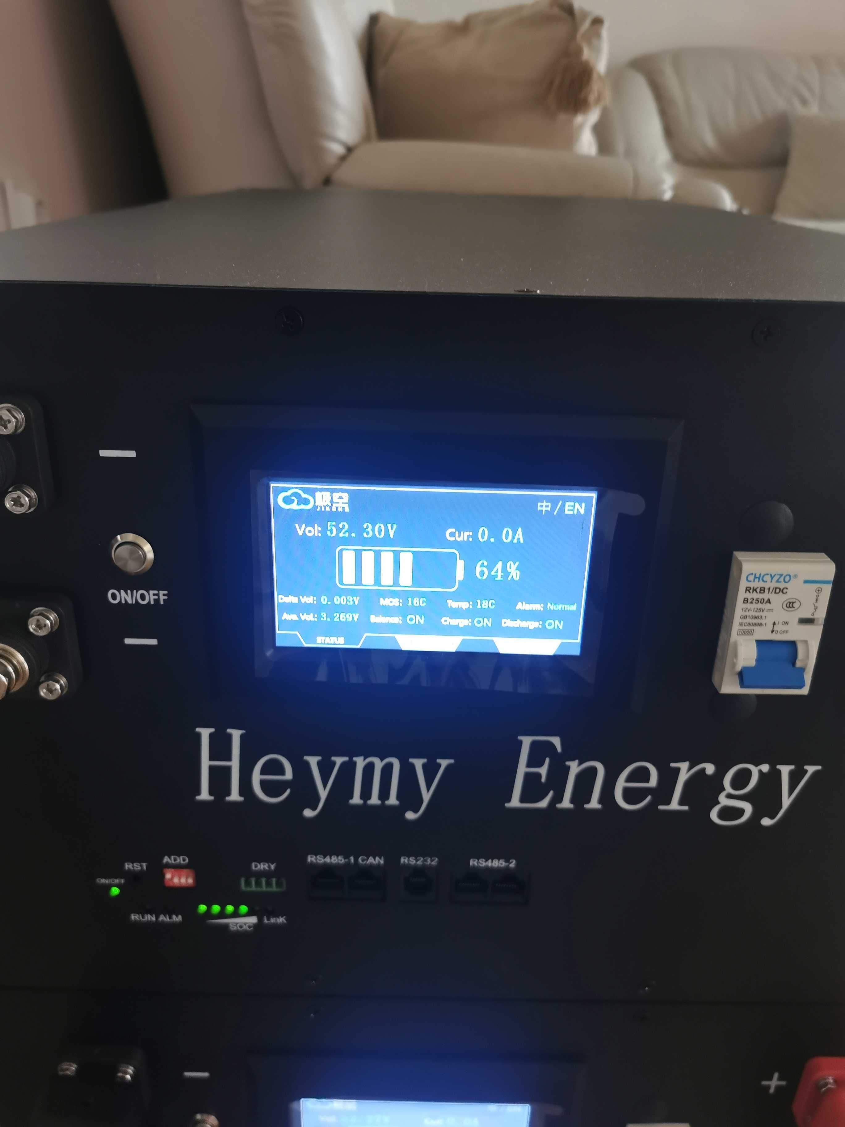 Соларна батерия 15kWh 51.2v акумулатор BMS 200A LiFePo4 Ion литиева