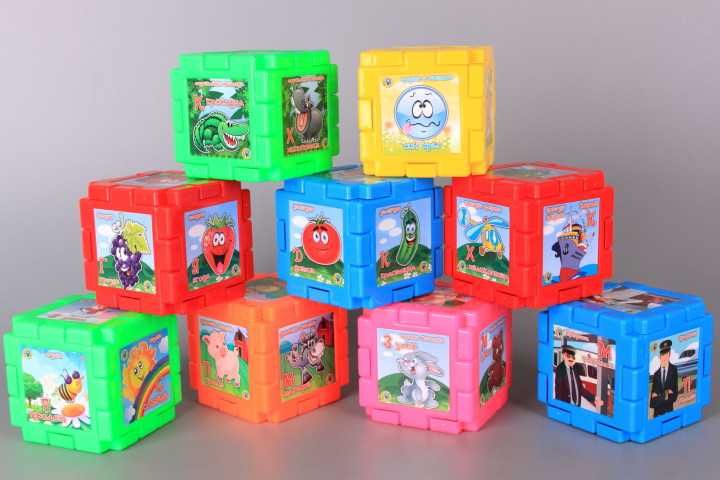 Детски Конструктор кубчета с картинки и думички на български език
